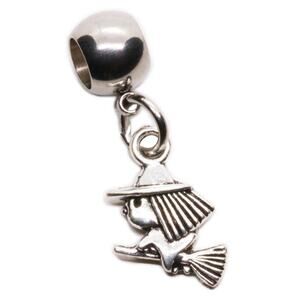 Good Witch Charm Pendant - Elegant Witch Jewelry for Witch Decor Enthusiasts